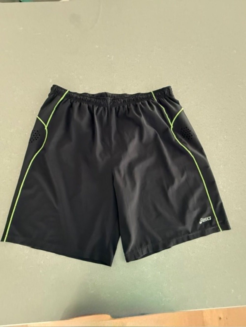 ASICS Men's Running Warrior Athletic Sportswear Short, Black, 2XL